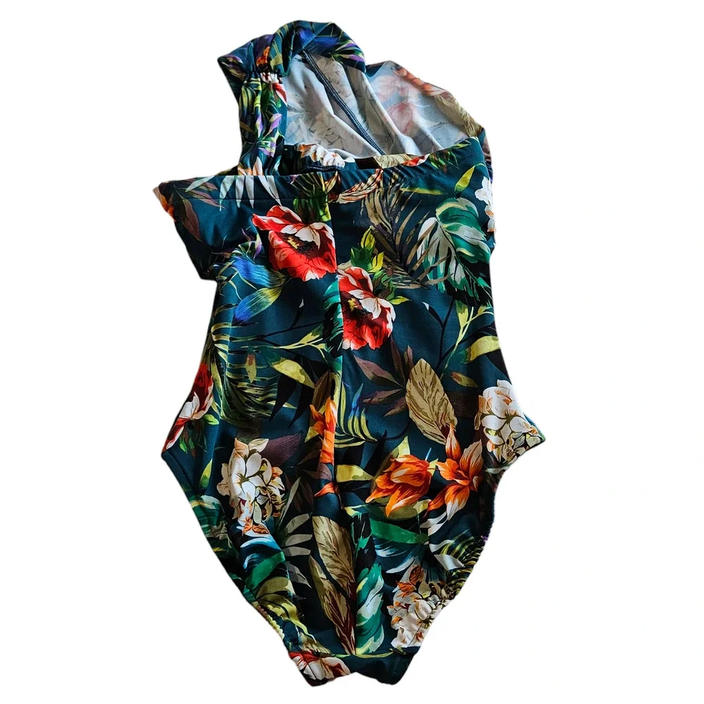 Magicsuit Slimtex Serenity Goddess Floral One Piece Swimsuit Womens 8 Pool Beach